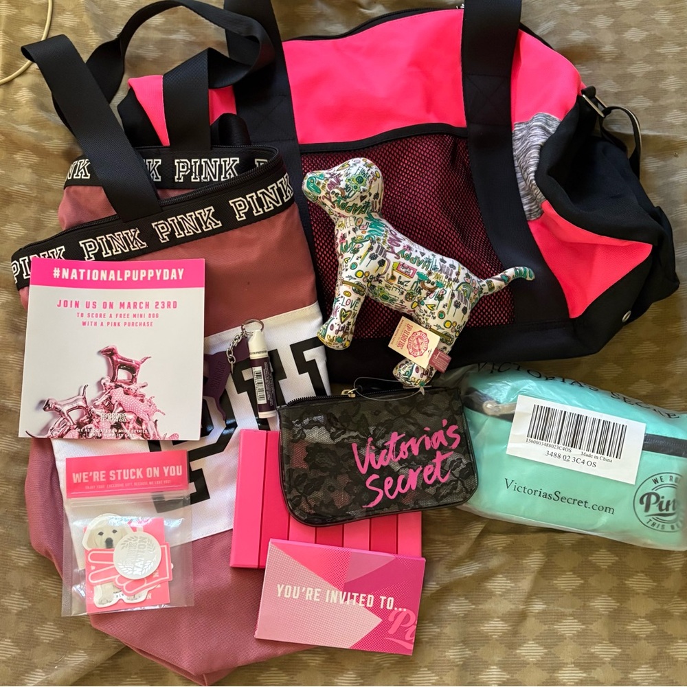 Flaw Victoria's Secret and PINK Accessories Bundle 10 Lot Set